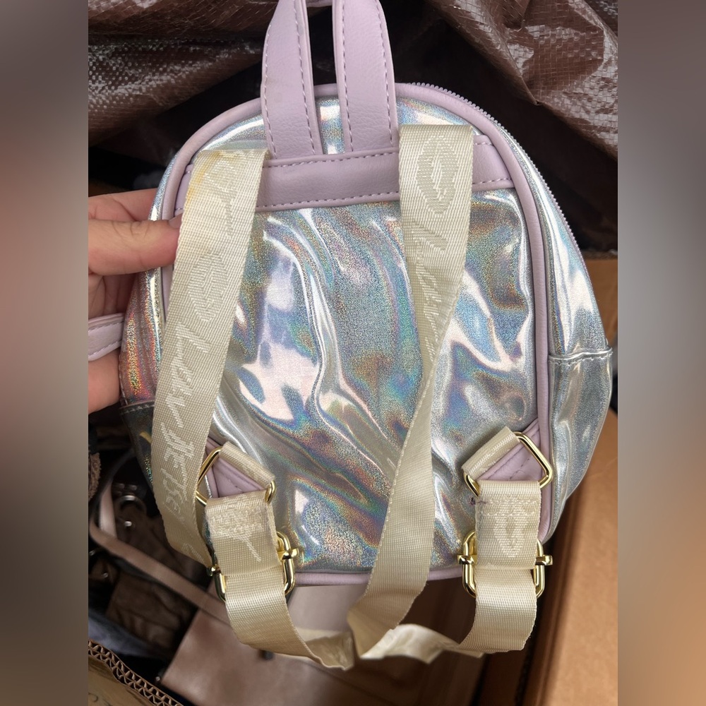 Silver Mini Backpack - image 3